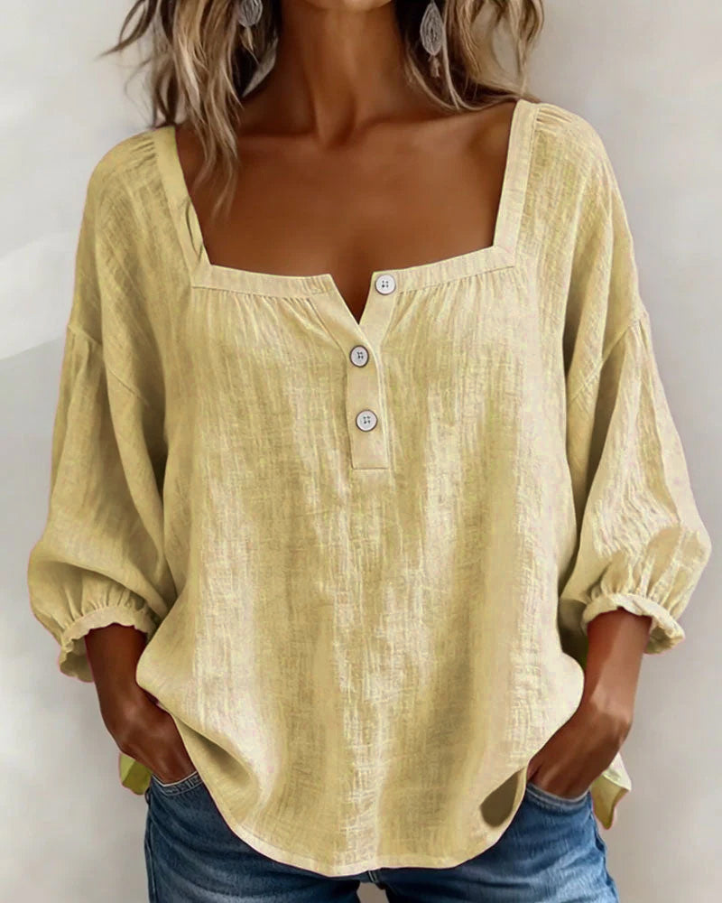 Isla Linen Blouse