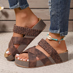 Riviera Woven Leather Sandal
