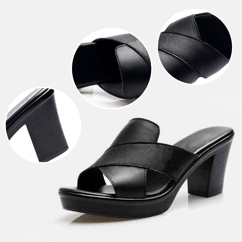 Capri Leather Mule