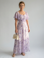 Vaelis |  Flutter Sleeve Maxi Dress