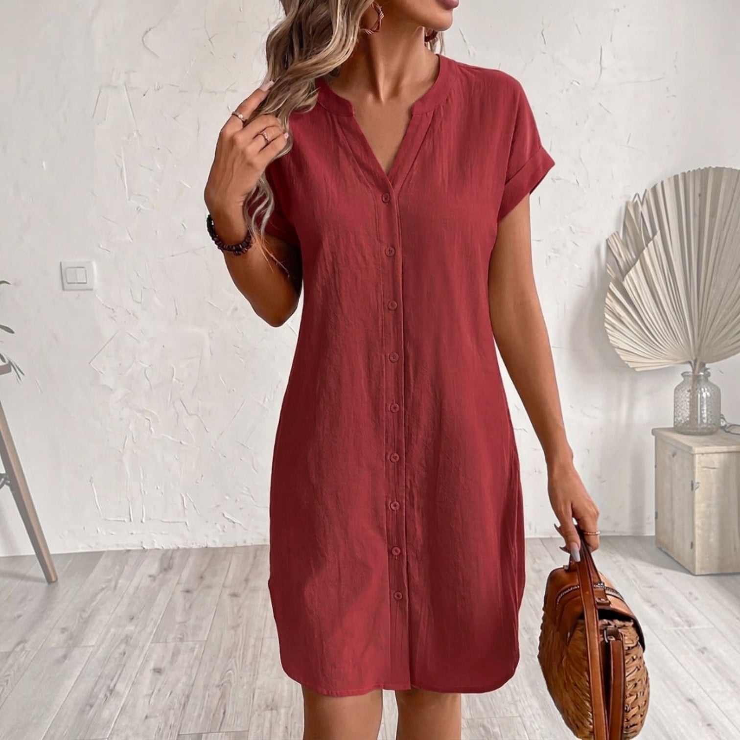 Tess Linen Shirt Dress