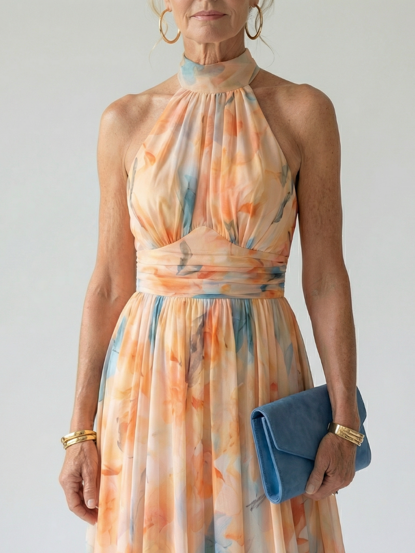 Elin | Soft Halter Maxi Dress