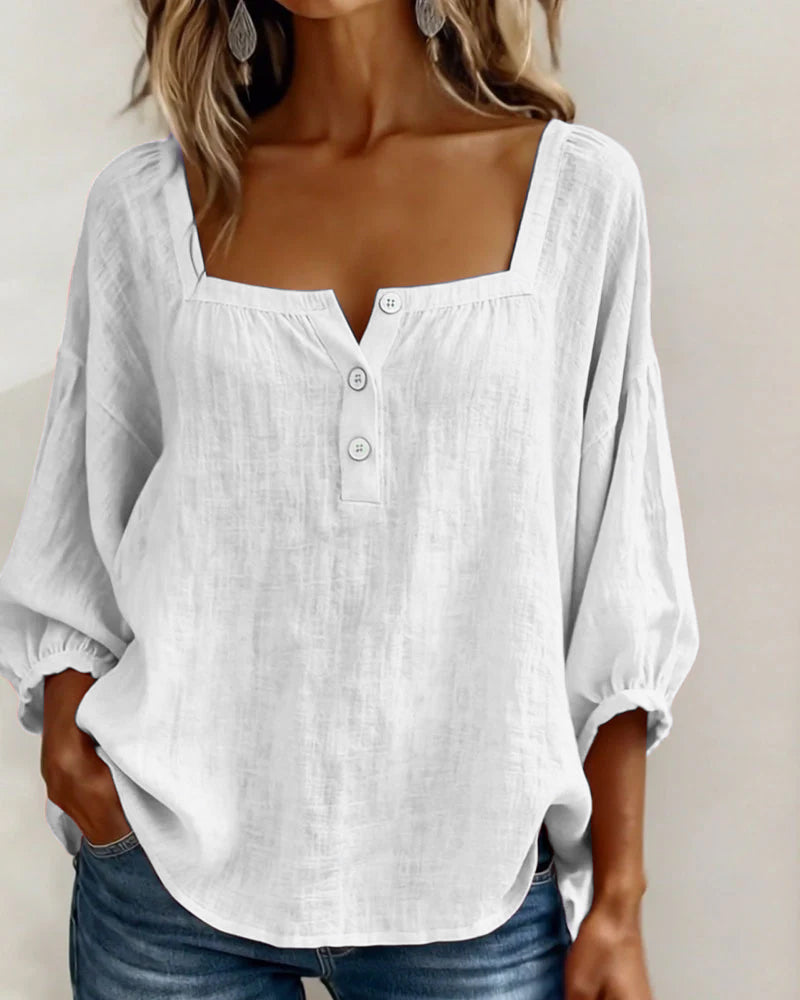 Isla Linen Blouse