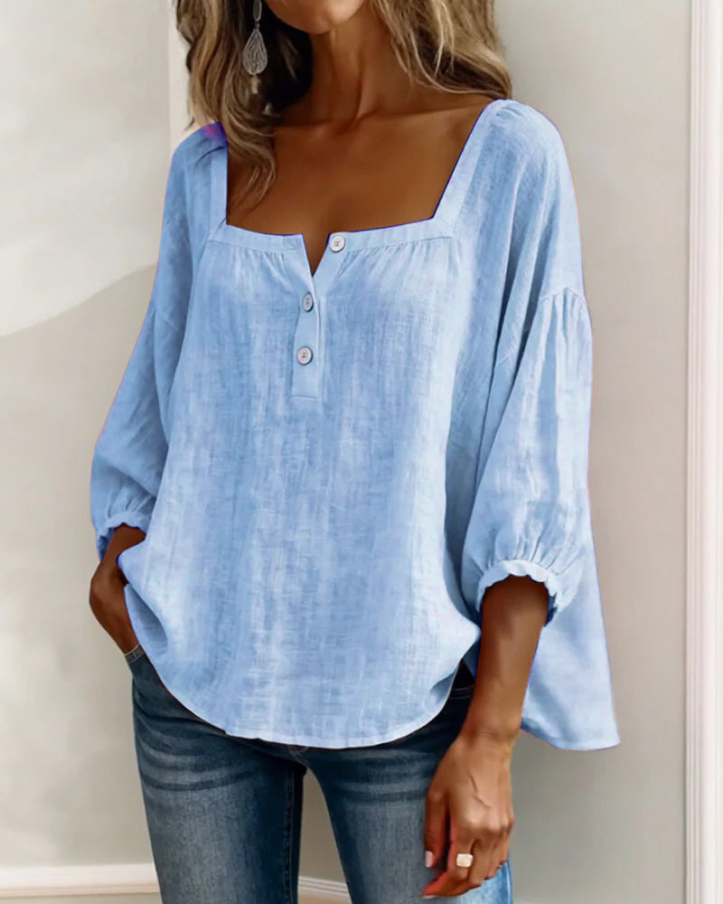 Isla Linen Blouse
