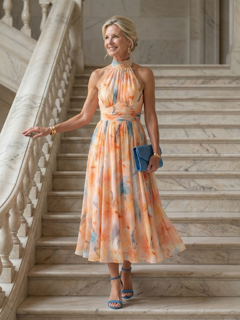 Elin | Soft Halter Maxi Dress