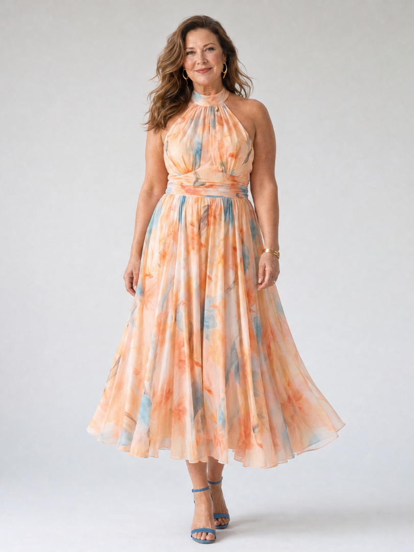 Elin | Soft Halter Maxi Dress