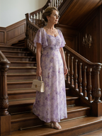 Vaelis |  Flutter Sleeve Maxi Dress