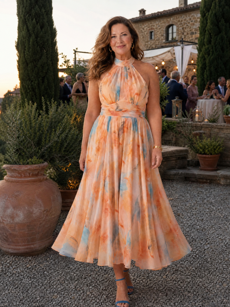 Elin | Soft Halter Maxi Dress