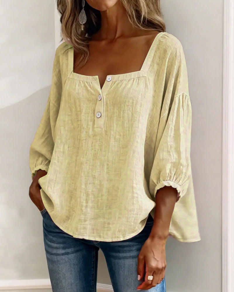 Isla Linen Blouse