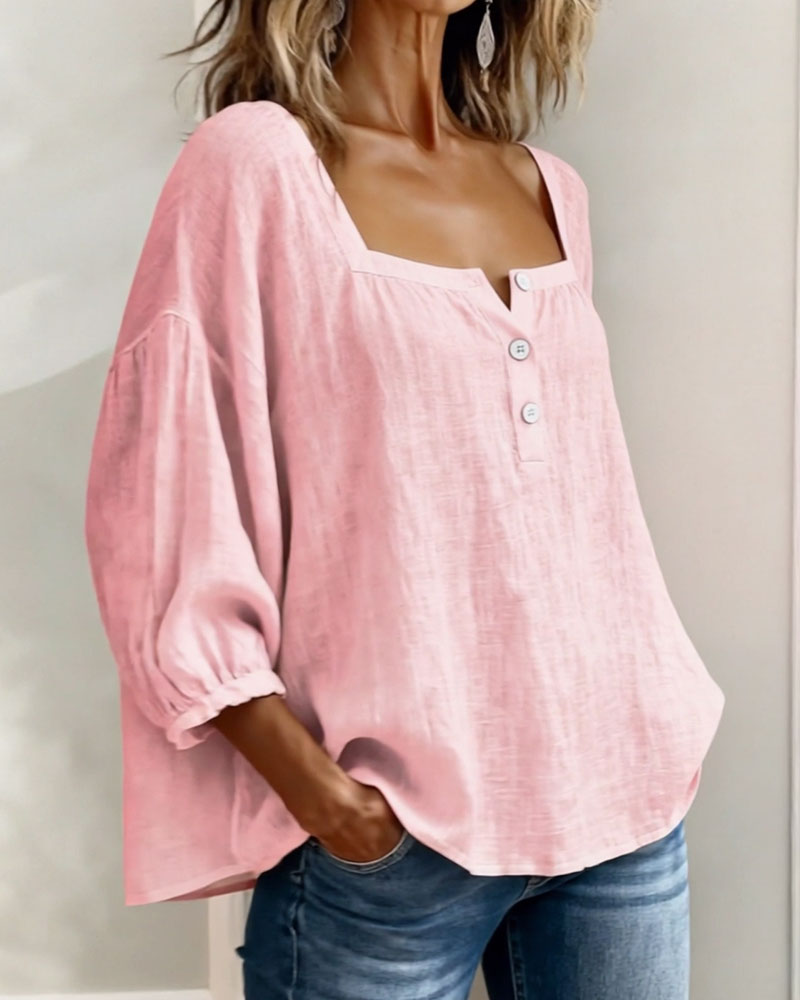 Isla Linen Blouse