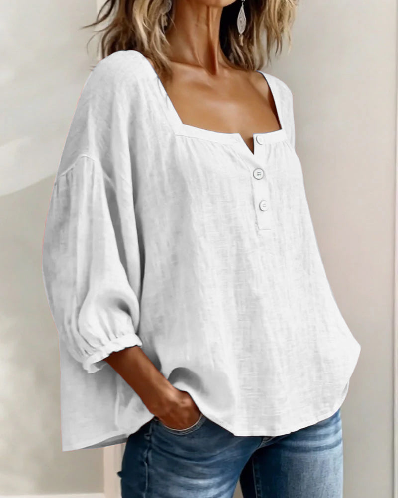 Isla Linen Blouse