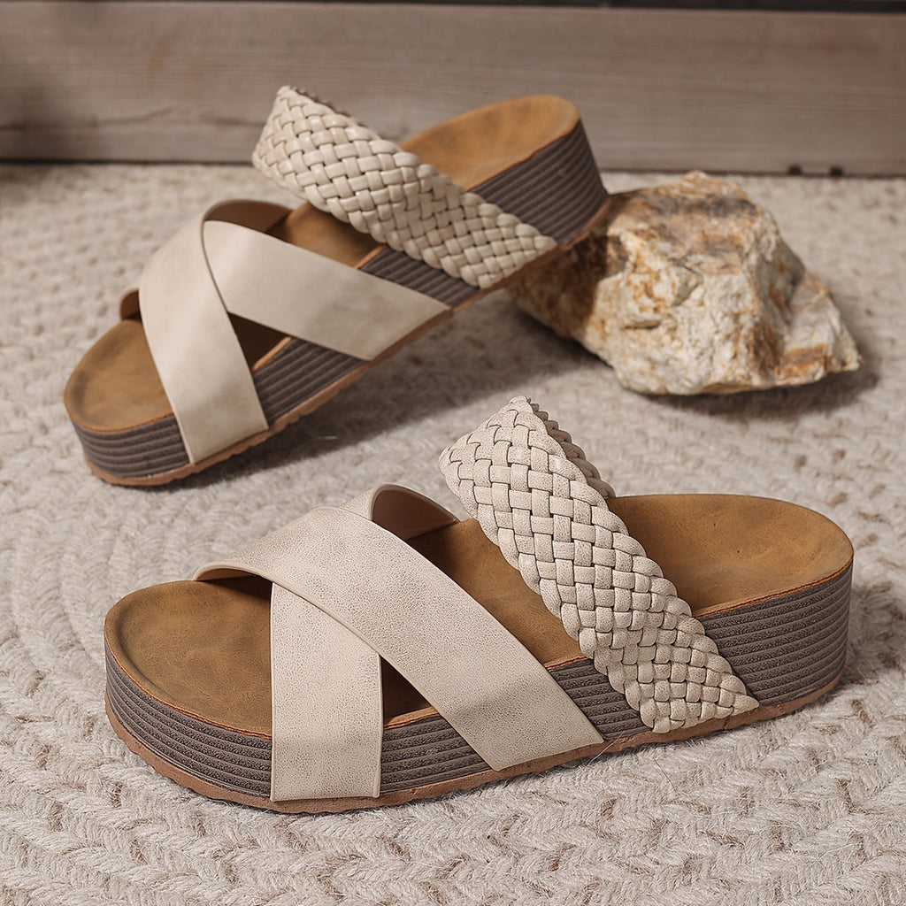 Riviera Woven Leather Sandal