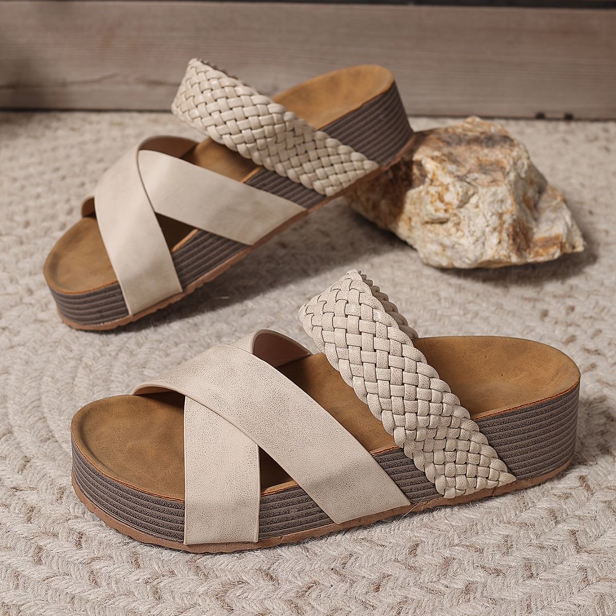Riviera Woven Leather Sandal