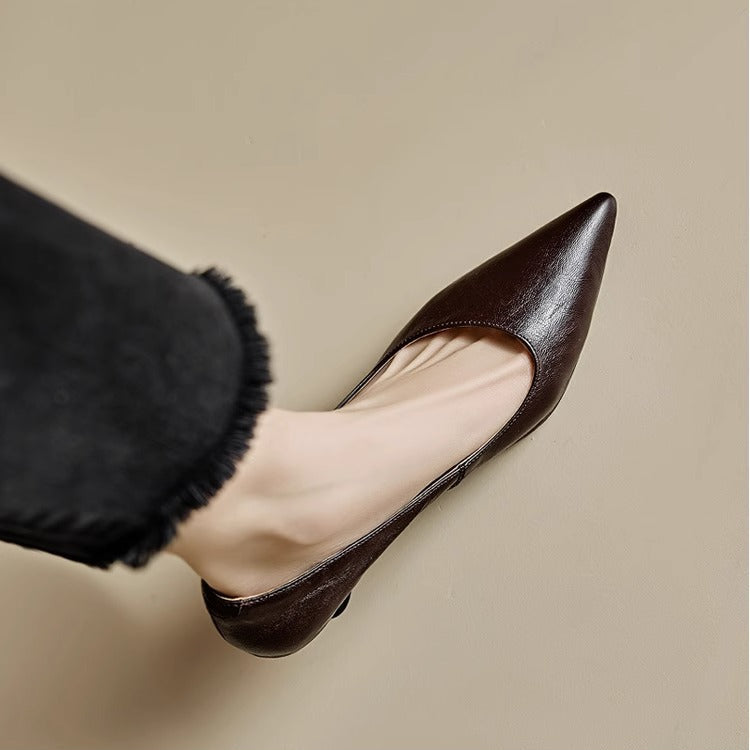 Maïa Leather Kitten Heel