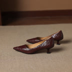 Maïa Leather Kitten Heel