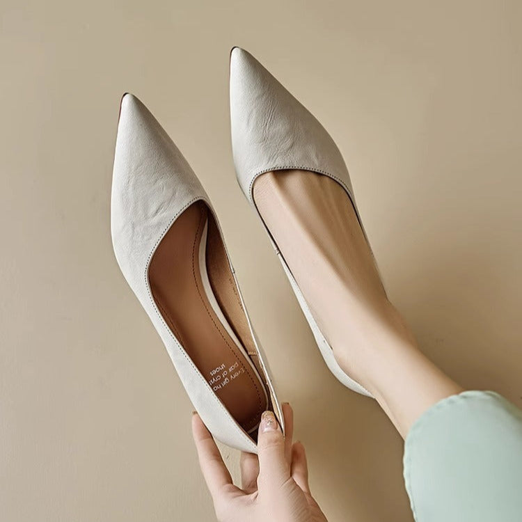 Maïa Leather Kitten Heel