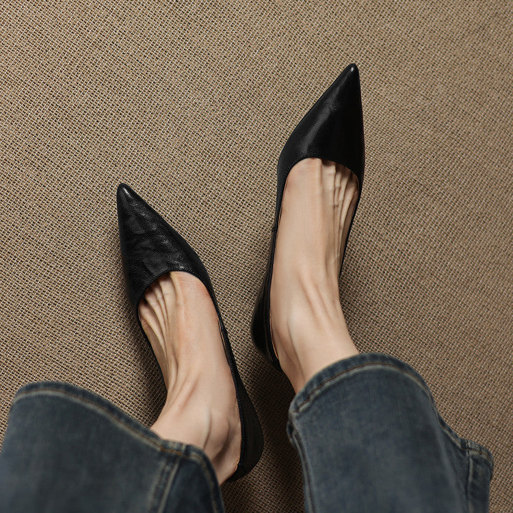 Maïa Leather Kitten Heel