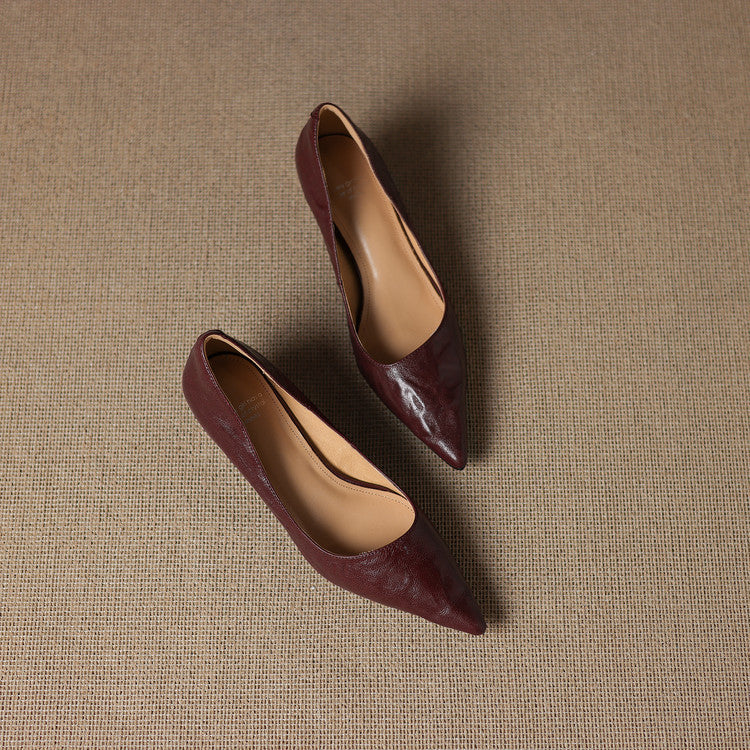 Maïa Leather Kitten Heel
