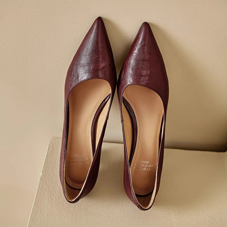Maïa Leather Kitten Heel