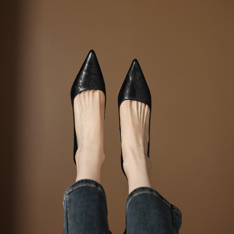 Maïa Leather Kitten Heel
