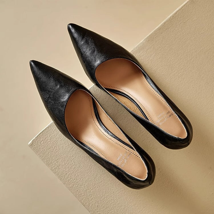 Maïa Leather Kitten Heel