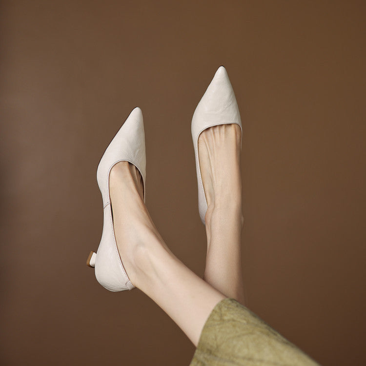Maïa Leather Kitten Heel