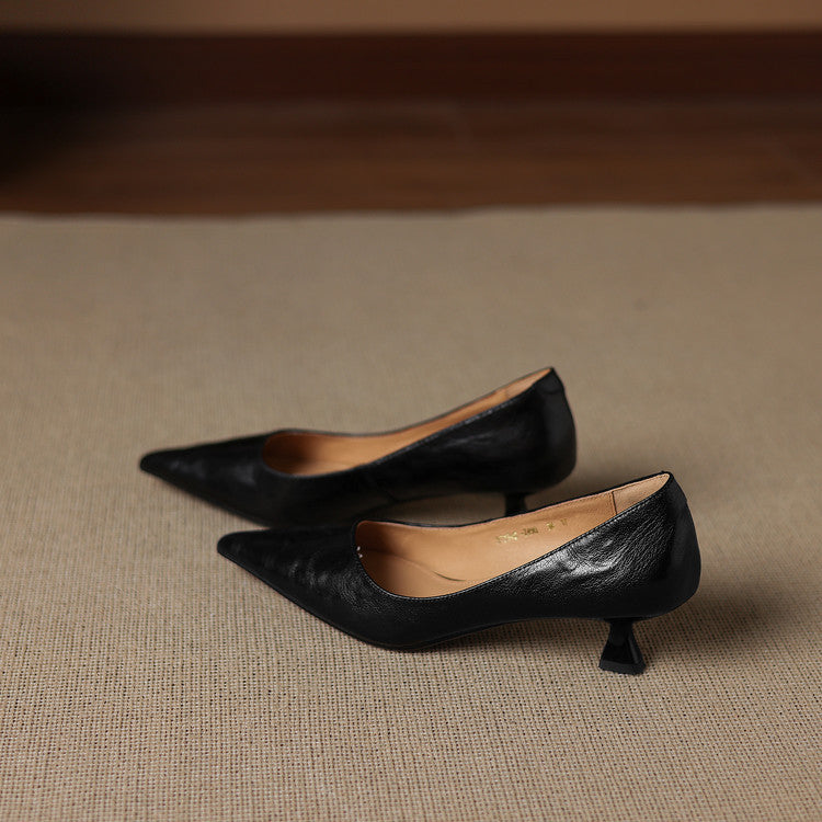 Maïa Leather Kitten Heel