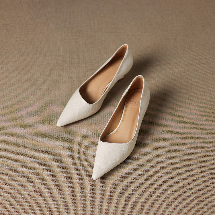Maïa Leather Kitten Heel