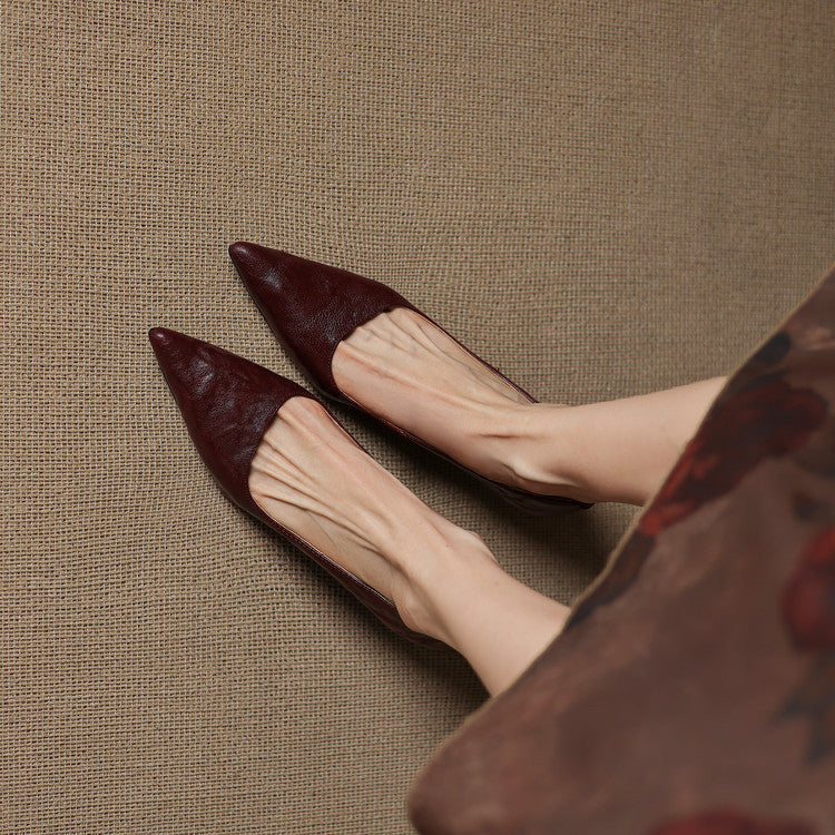 Maïa Leather Kitten Heel