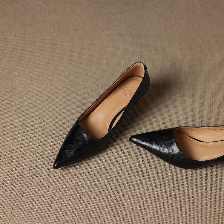 Maïa Leather Kitten Heel