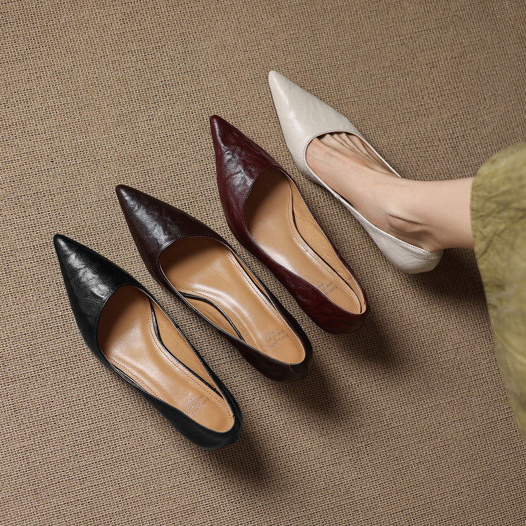 Maïa Leather Kitten Heel