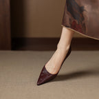 Maïa Leather Kitten Heel