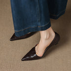 Maïa Leather Kitten Heel