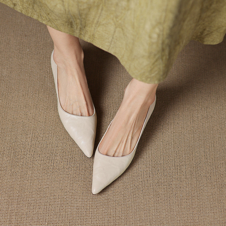 Maïa Leather Kitten Heel