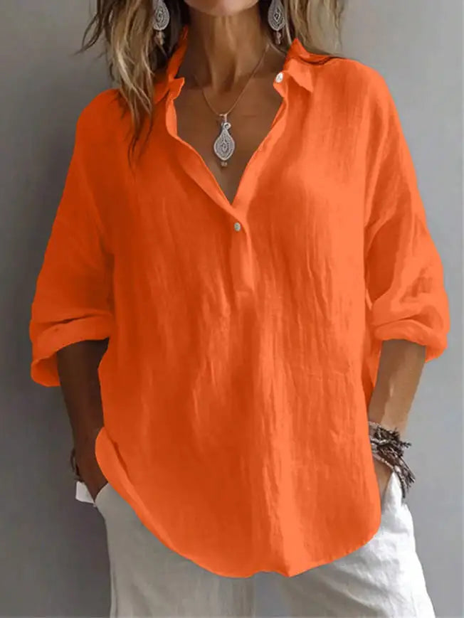 Lavande Linen Blouse