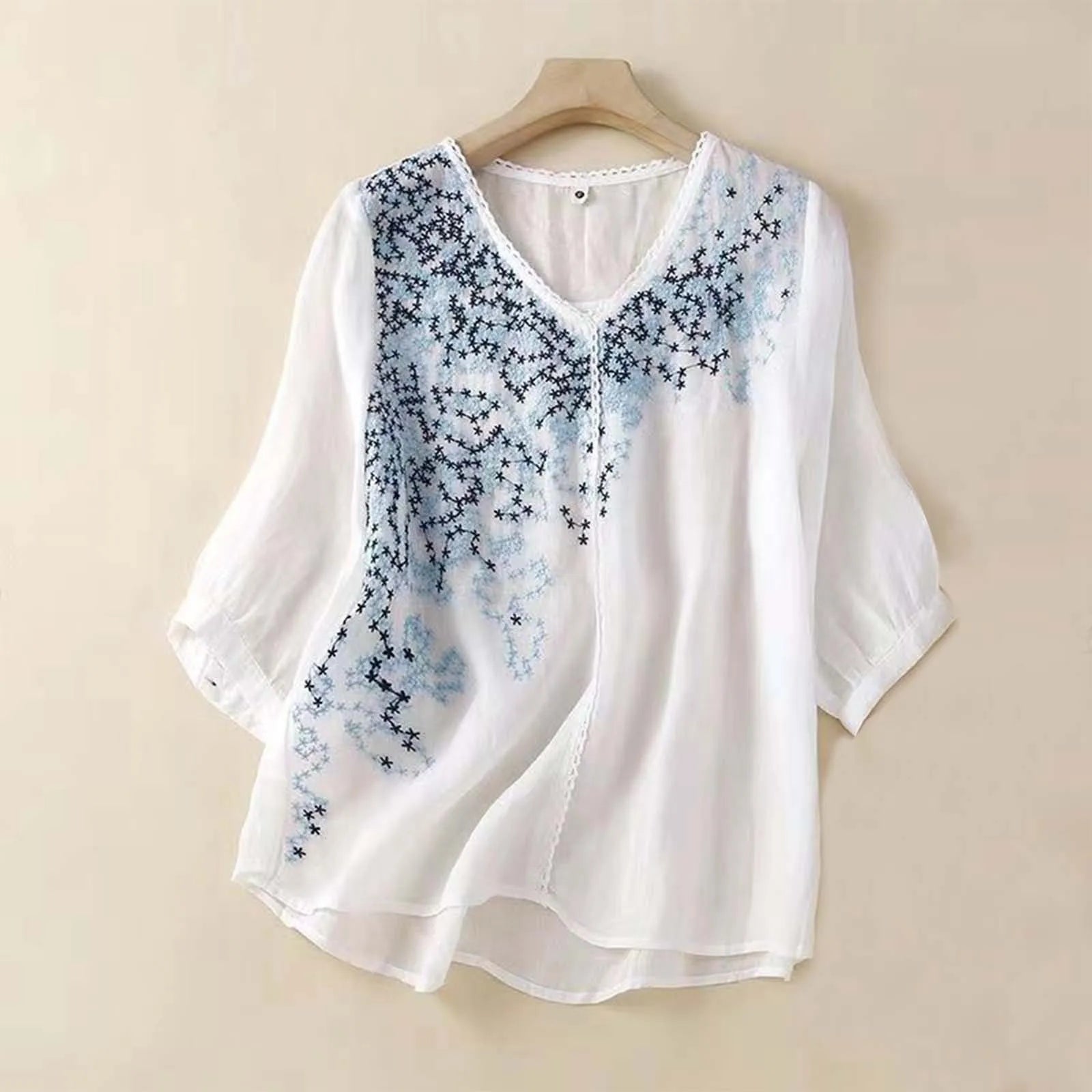 Provence Linen Blouse