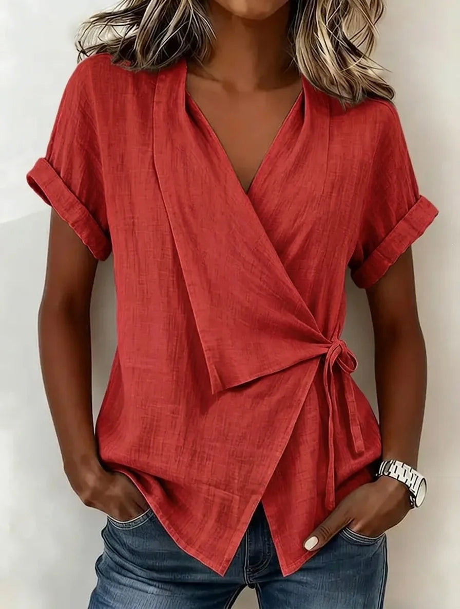 Olivia Linen Blouse