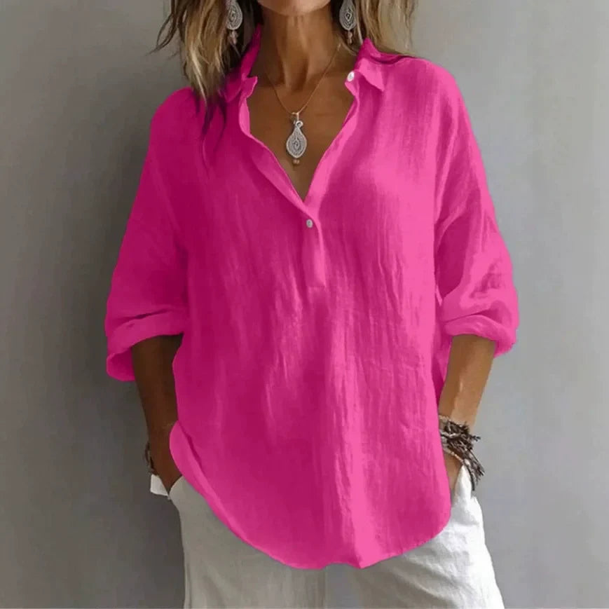 Lavande Linen Blouse
