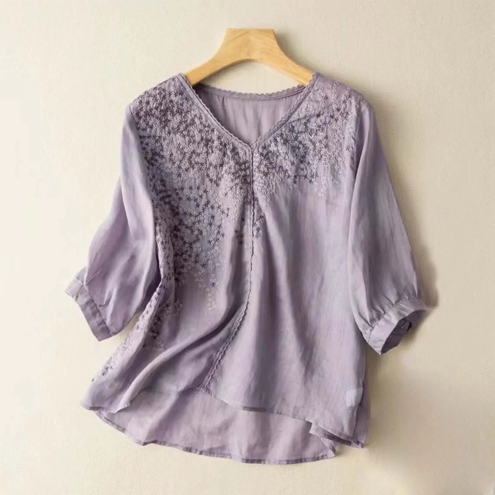 Provence Linen Blouse