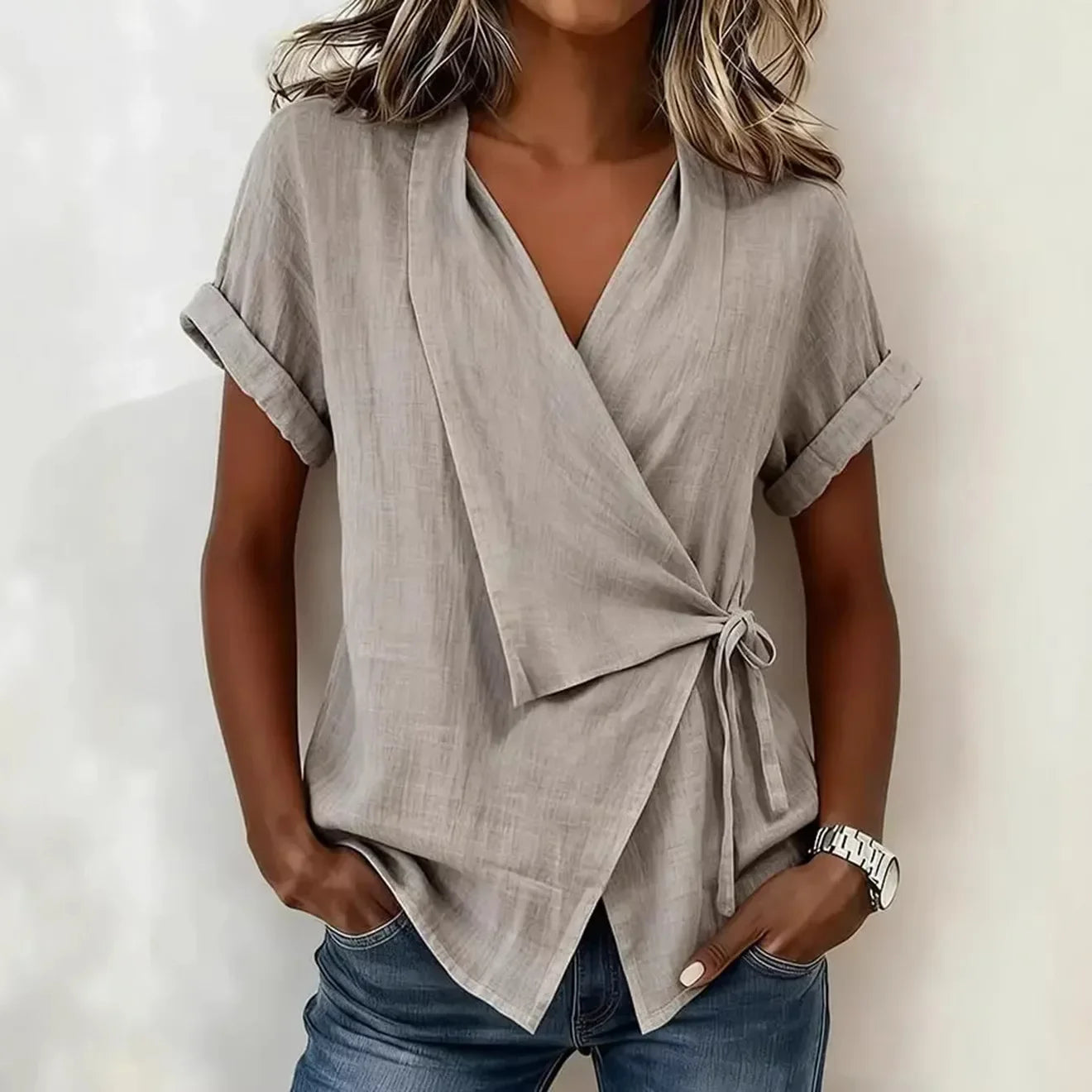 Olivia Linen Blouse