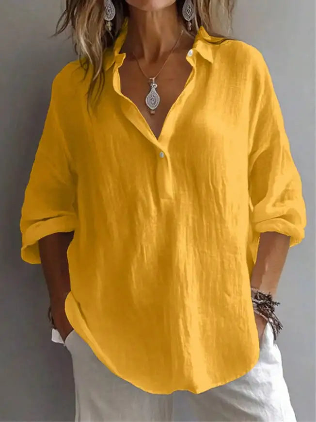 Lavande Linen Blouse