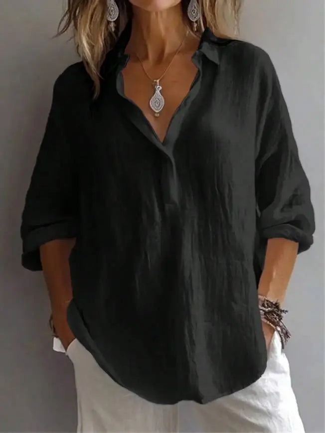 Lavande Linen Blouse