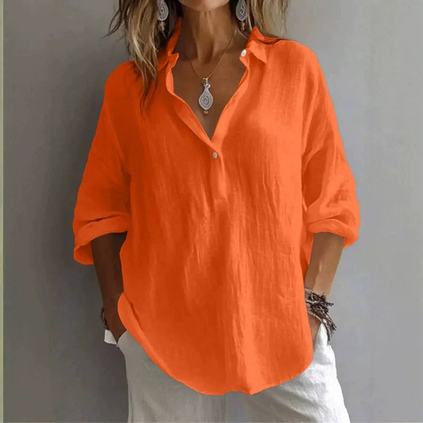 Lavande Linen Blouse
