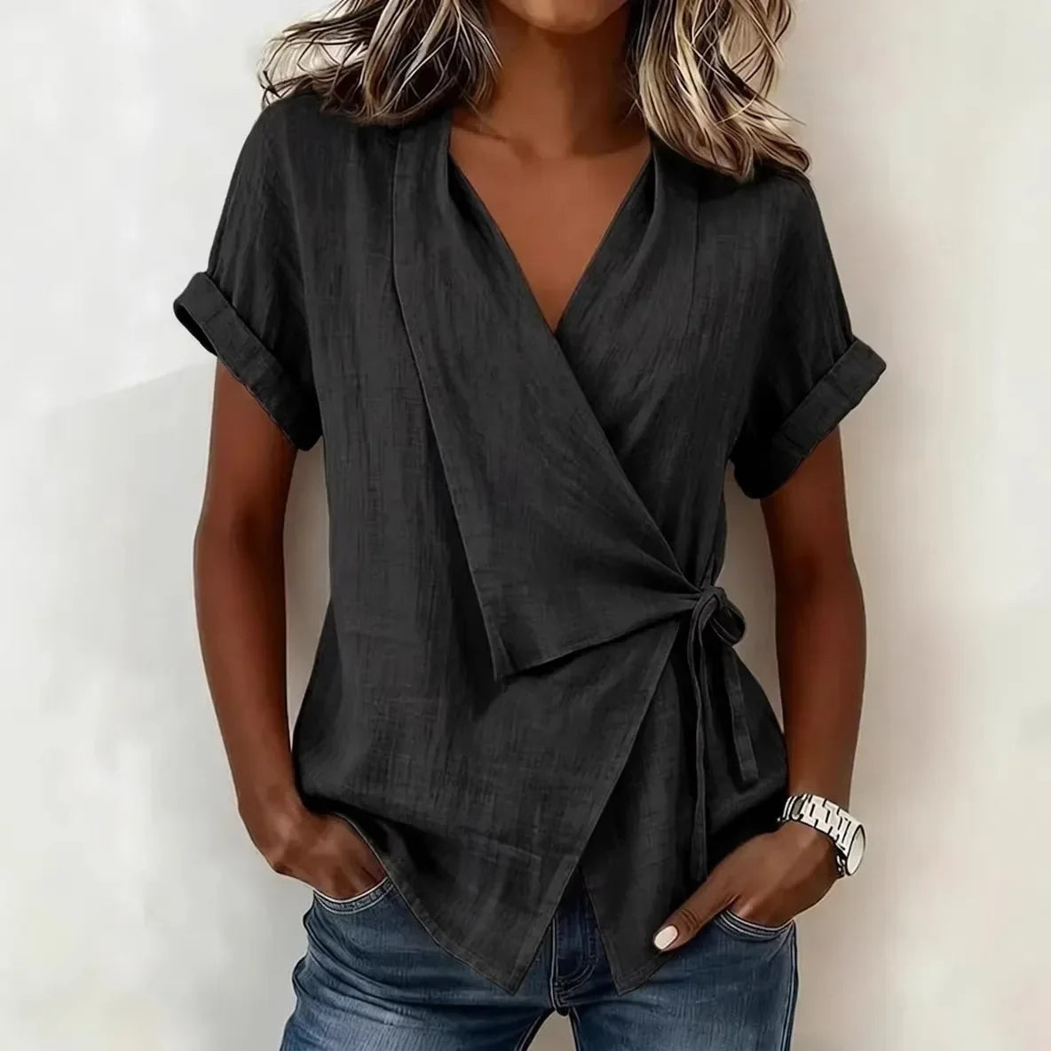 Olivia Linen Blouse