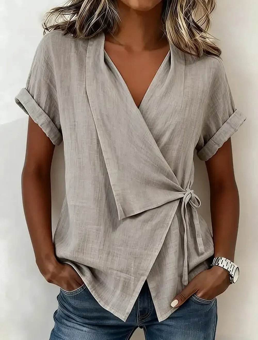Olivia Linen Blouse