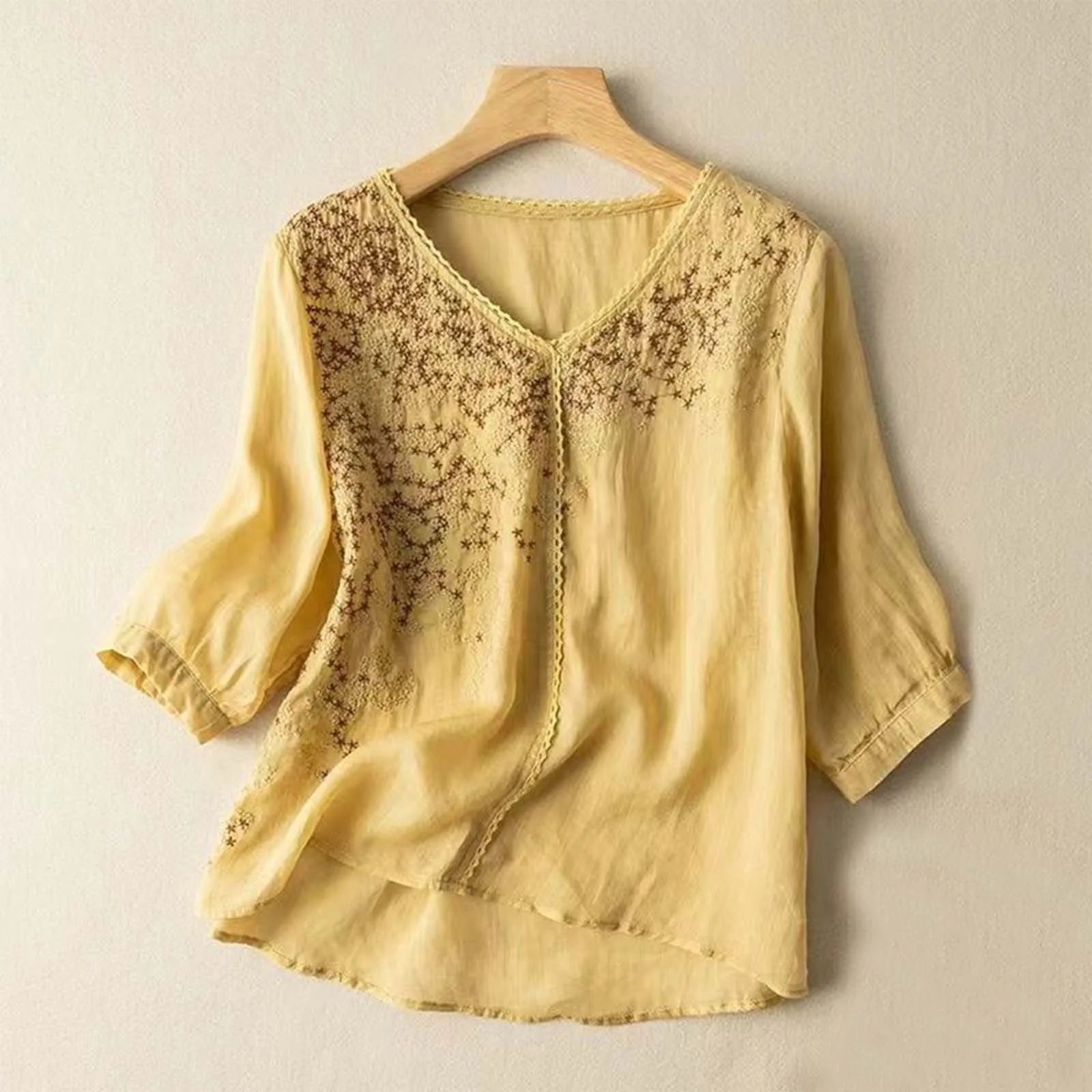 Provence Linen Blouse