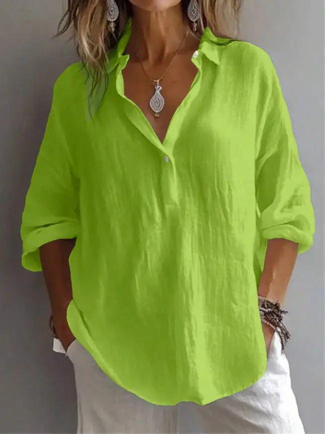 Lavande Linen Blouse