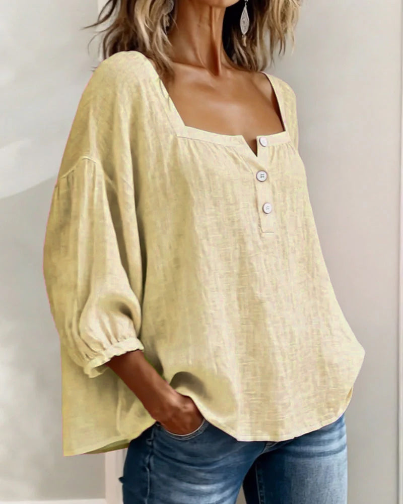 Isla Linen Blouse
