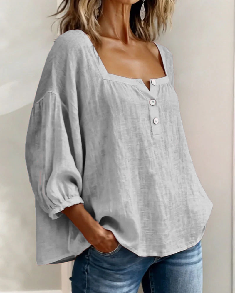 Isla Linen Blouse