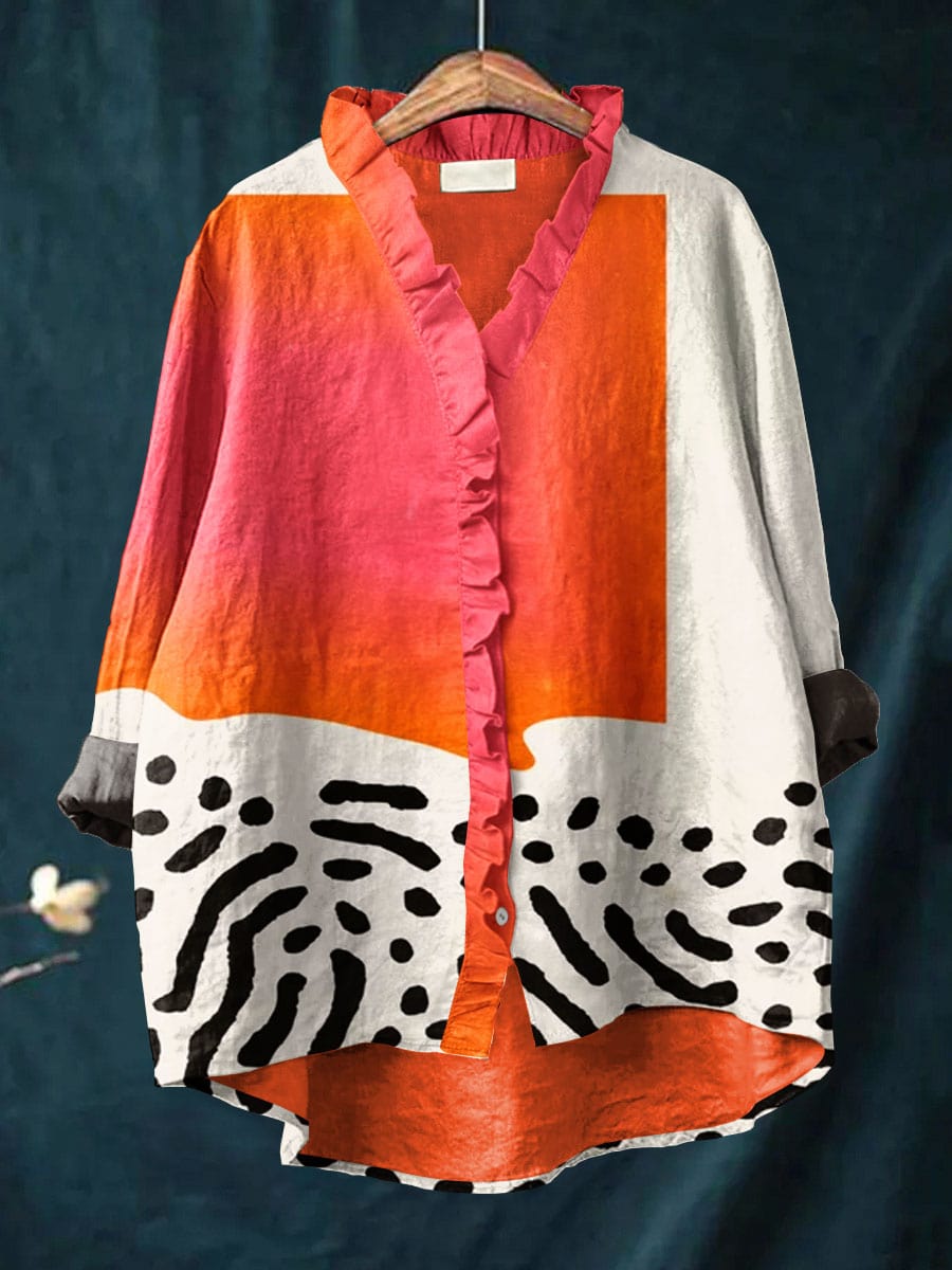 Margot Artist Print Blouse
